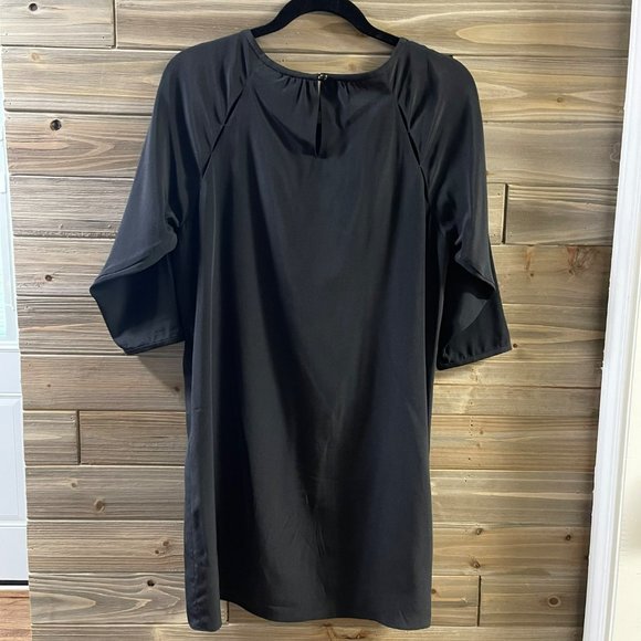 TIBI New York 100% Silk Black and White Abstract Sheath Dress Women's Size 4 - Picture 5 of 14